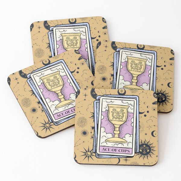Item preview, Witchy Aesthetic Ace of Cups Tarot Card Moon Sun designed and sold by WildWoodlandWitch.