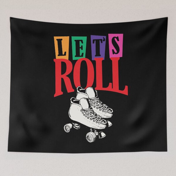 Item preview, Let's Roll retro rollerskating designed and sold by DreamArtUs.