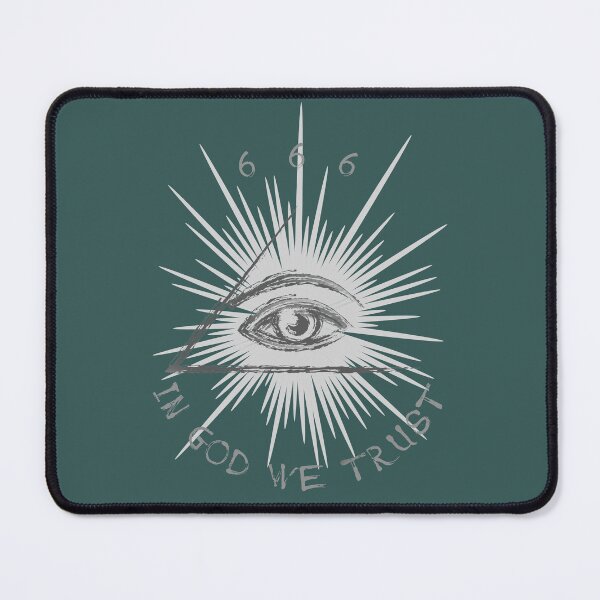 Item preview,  Eye of Providence, All-Seeing Eye, 666, in god we trust designed and sold by Numbers-Art.