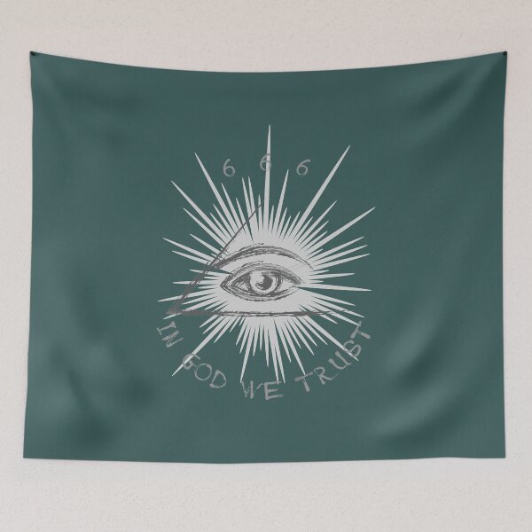 Item preview,  Eye of Providence, All-Seeing Eye, 666, in god we trust designed and sold by Numbers-Art.