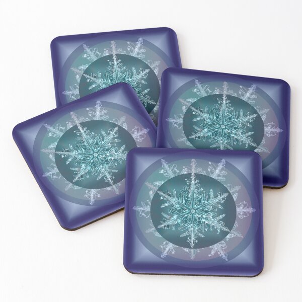 Item preview, Snowflake mandala winter skiing snowboarding ice skating holiday designed and sold by AuroraXGreen.