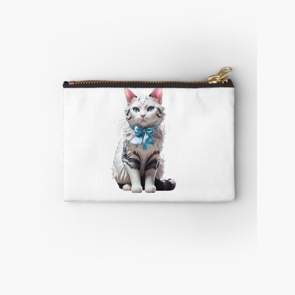 Item preview, Cute Cat Design with Blue Ribbon designed and sold by musa ibrahim kılıç.