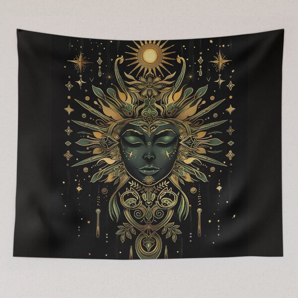 Item preview, Sun Solstice Face designed and sold by BasedCanvas.
