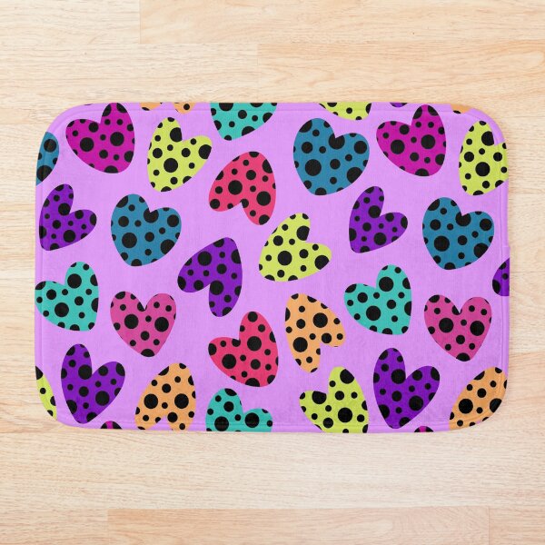 Item preview, Pattern of colored spotted hearts designed and sold by bonumart.