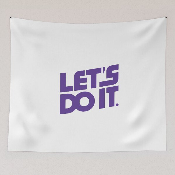 Item preview, Let's Do It Bold Motivational Design Purple designed and sold by Weknes.