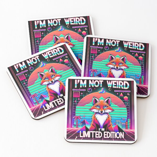 Item preview, I'm not weird, I'm limited Edition - cartoon psychedelic fox designed and sold by deepglitchart.