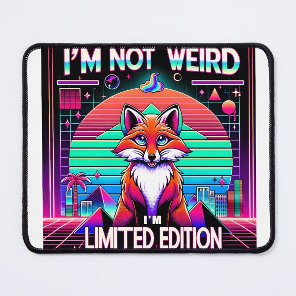 Item preview, I'm not weird, I'm limited Edition - cartoon psychedelic fox designed and sold by deepglitchart.
