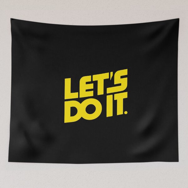 Item preview, Let's Do It Bold Motivational Design Yellow designed and sold by Weknes.