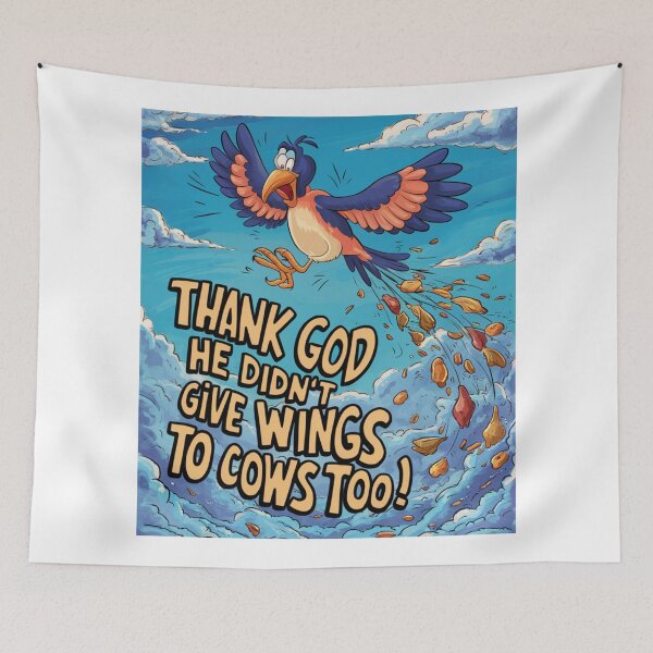 Item preview, Thank God Cows Don't Have Wings designed and sold by vk09.