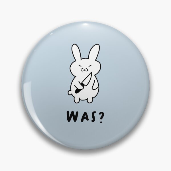 Item preview, Was? | Illustration of a Cute Rabbit Holding a Knife designed and sold by RM-Journey.