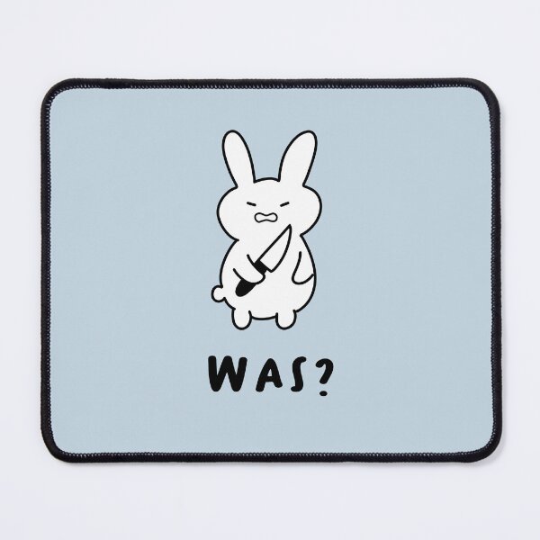 Item preview, Was? | Illustration of a Cute Rabbit Holding a Knife designed and sold by RM-Journey.
