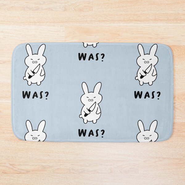 Item preview, Was? | Illustration of a Cute Rabbit Holding a Knife designed and sold by RM-Journey.