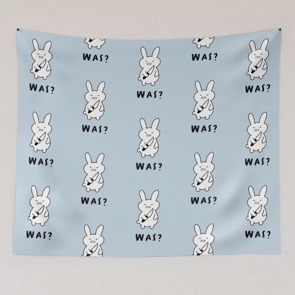 Item preview, Was? | Illustration of a Cute Rabbit Holding a Knife designed and sold by RM-Journey.