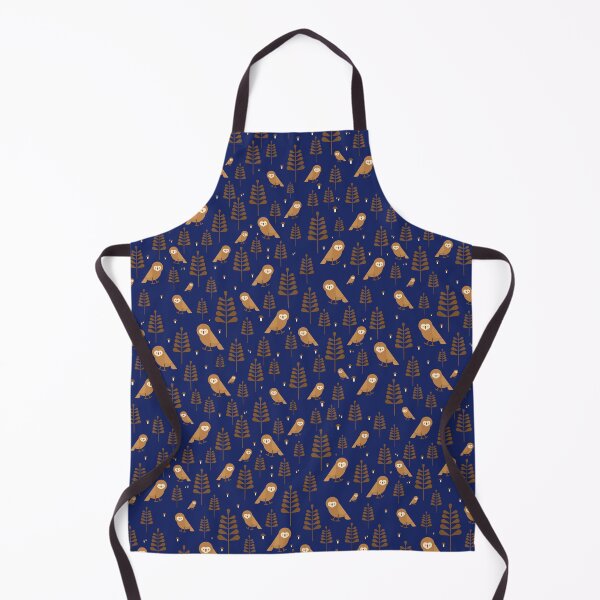 Item preview, Owl flower pattern navy designed and sold by snowyowls.