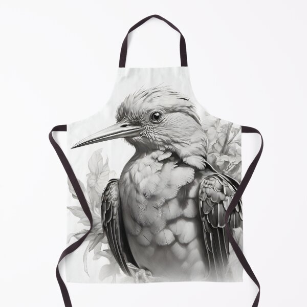 Item preview, Black and White Bird Pencil Drawing designed and sold by Pencil-Art.