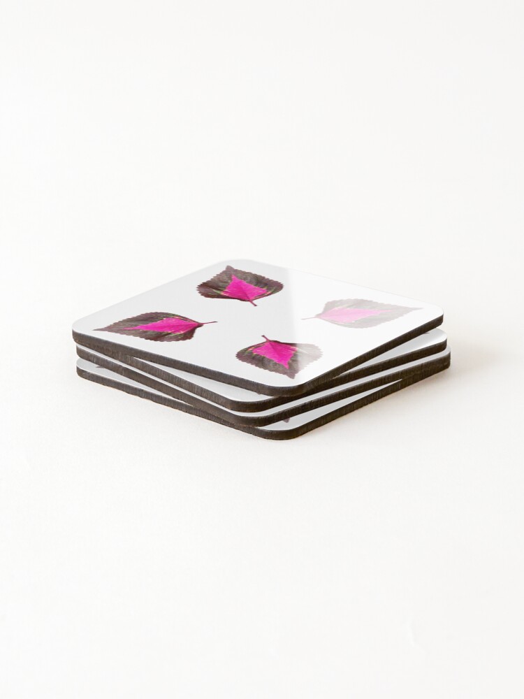 Thumbnail 4 of 5, Coasters (Set of 4), Leaf pattern designed and sold by RomeoAzahar.