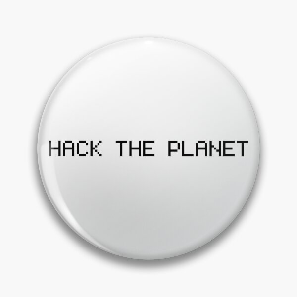 Item preview, 'HACK THE PLANET' Transparent Pixel Art Command Line designed and sold by AwkwardPinecone.