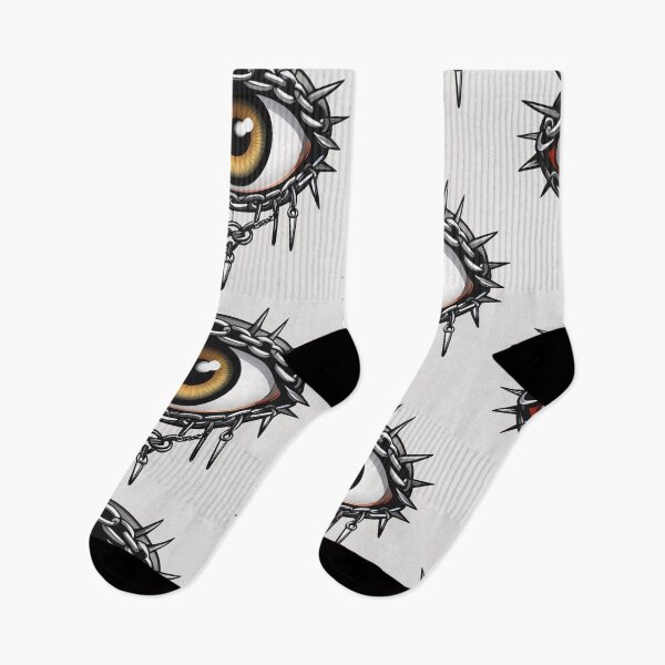 Item preview, Spiked Hazel Eye With Spike and Chains - Alternative Style designed and sold by MadnessEnvelope.