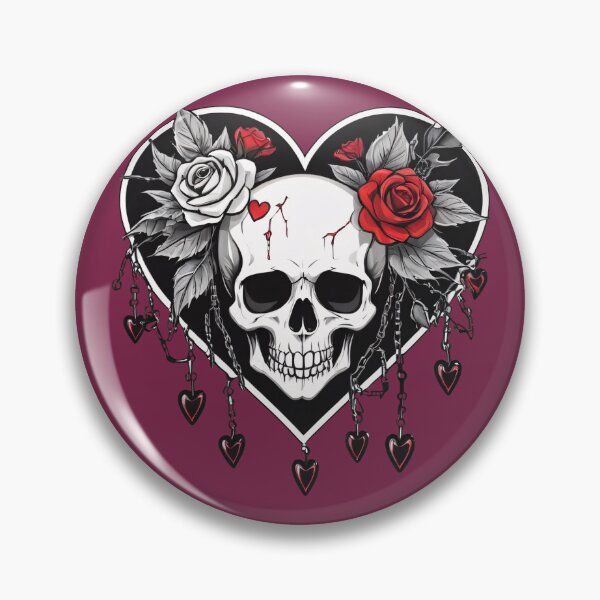 Artikelvorschau, Goth Girl Totenkopf Exquisite Illustration entworfen und verkauft von MadnessEnvelope.