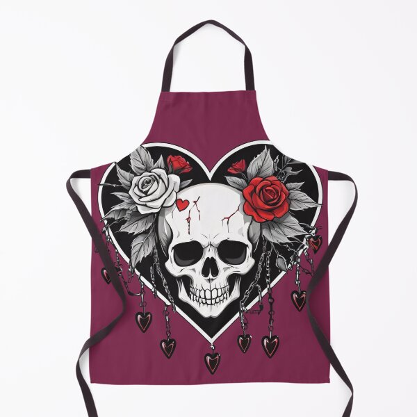 Artikelvorschau, Goth Girl Totenkopf Exquisite Illustration entworfen und verkauft von MadnessEnvelope.