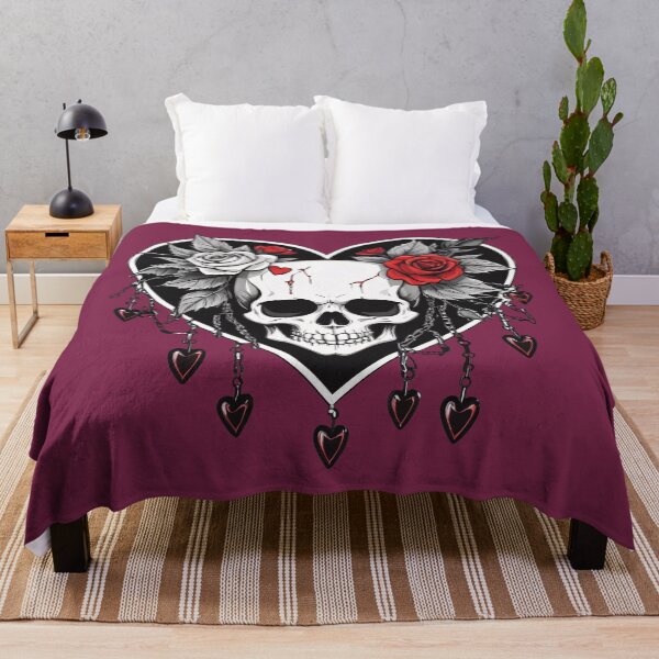 Artikelvorschau, Goth Girl Totenkopf Exquisite Illustration entworfen und verkauft von MadnessEnvelope.
