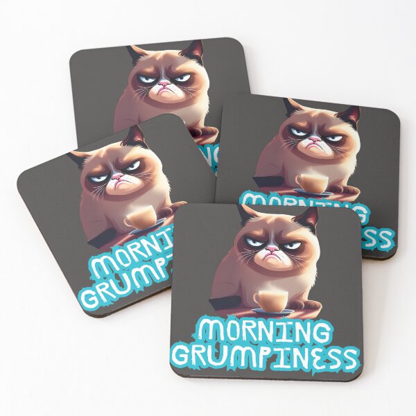 Item preview, Grumpy cat in the morning designed and sold by Nekospaces.