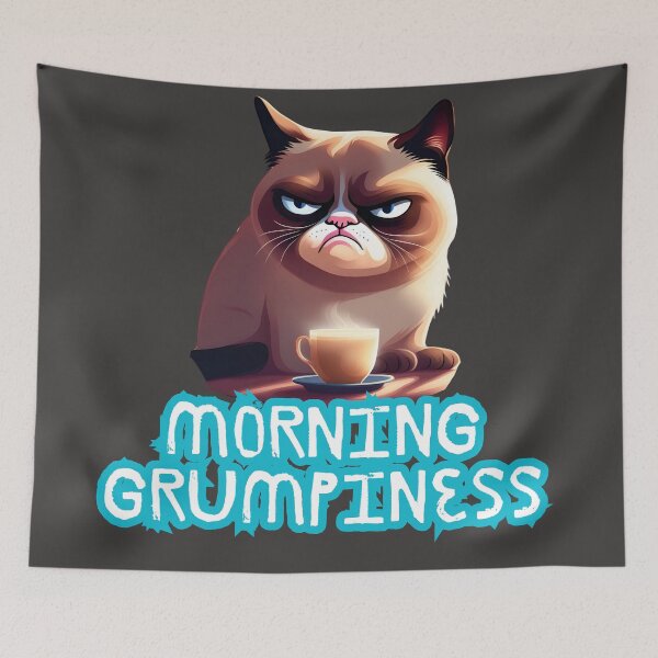 Item preview, Grumpy cat in the morning designed and sold by Nekospaces.