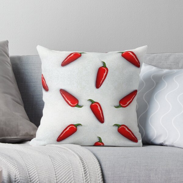 Hot Chillies Throw Pillow