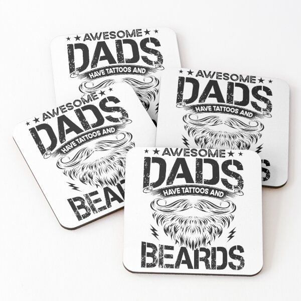 Item preview, Awesome Dads Have Tattoos And Beards Father Day Celebration designed and sold by NovaGenArt.