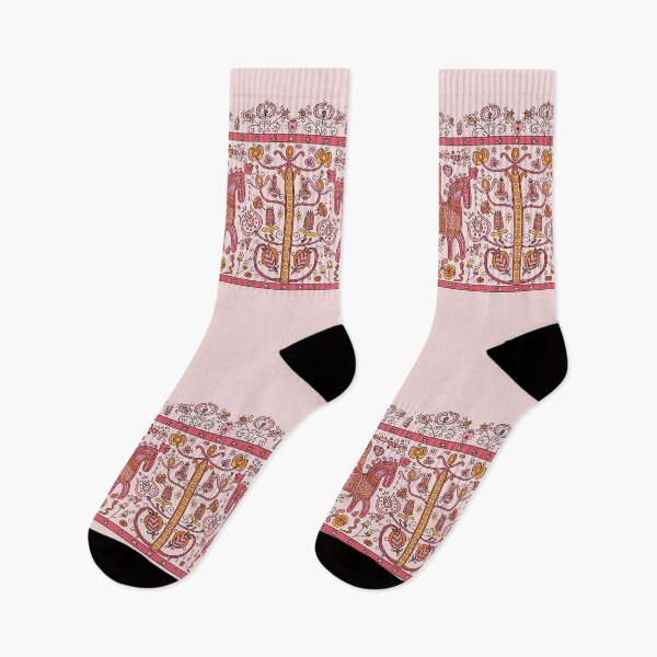 Item preview, Magical unicorn horses in Eastern European traditional style designed and sold by Szofink.