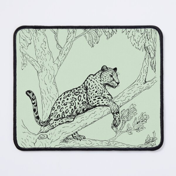 Item preview, Resting Leopard in Tree - Elegant Sketch designed and sold by lloreleya.