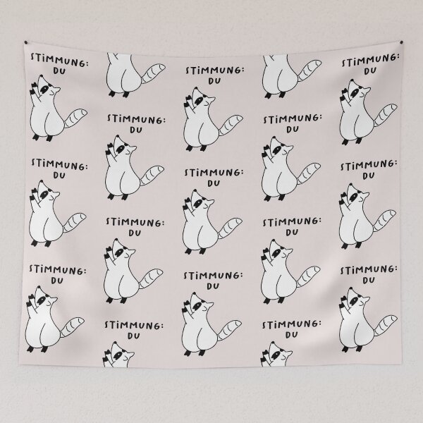 Item preview, stimmung- du | Cute Raccoon Illustration (Stimmung: du) designed and sold by RM-Journey.