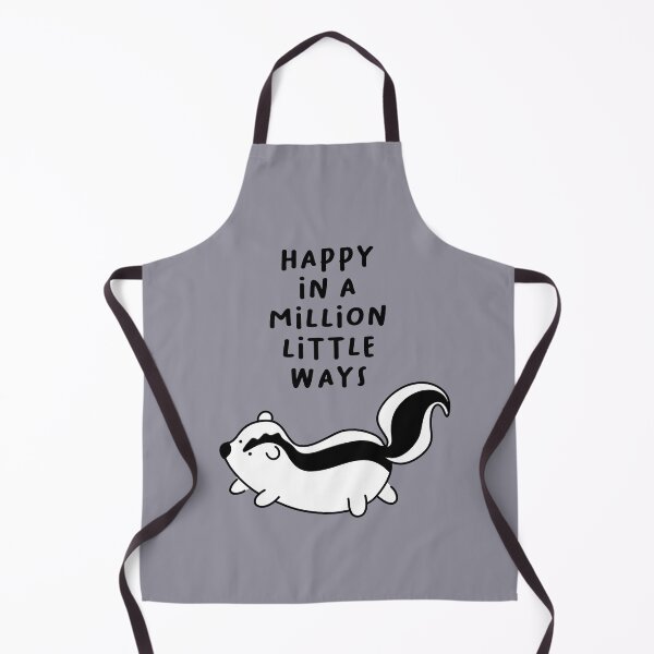 Item preview, Happy in a million little ways | Cute Skunk Illustration designed and sold by RM-Journey.