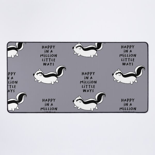 Item preview, Happy in a million little ways | Cute Skunk Illustration designed and sold by RM-Journey.