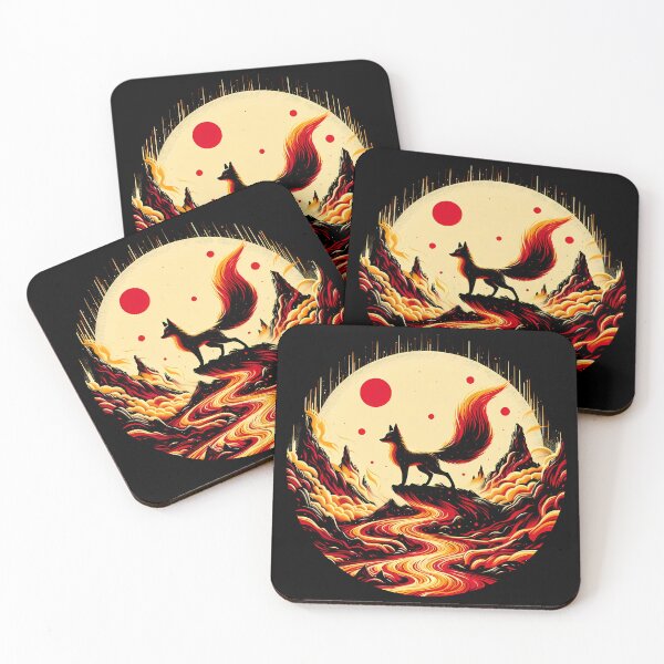 Item preview, Lava Fire Fox, Ai Generated Art  designed and sold by ACC .