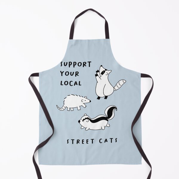 Item preview, Support your local street cats | Cute Illustration of a raccoon, an opossum, and a skunk designed and sold by RM-Journey.