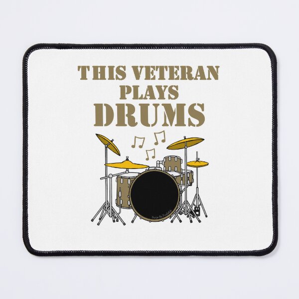 Item preview, This Veteran Plays Drums, Drummer Percussionist Musician designed and sold by doodlerob.