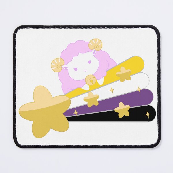 Item preview, Nonbinary Pride Sheep-chan designed and sold by usakoneko.