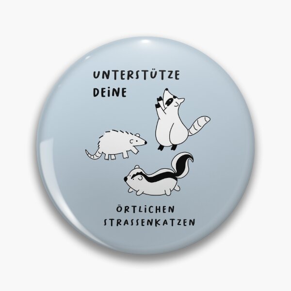 Item preview, Untertstütze deine örtlichen Straßenkatzen | Cute Illustration of a raccoon, an opossum, and a skunk designed and sold by RM-Journey.