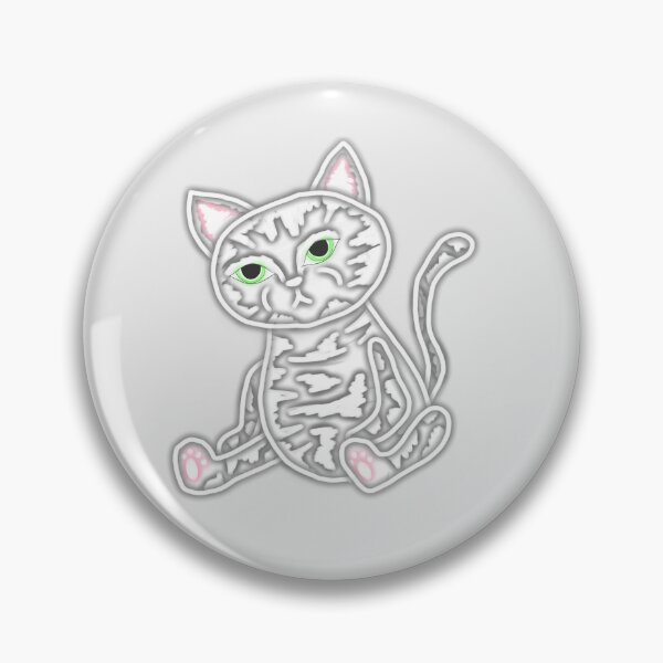 Item preview, White cloudy robot cat designed and sold by blackygoldcat.