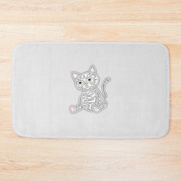 Item preview, White cloudy robot cat designed and sold by blackygoldcat.