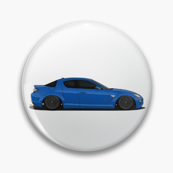 Item preview, Blue Mazda RX8 JDM designed and sold by Slammed Sketches.