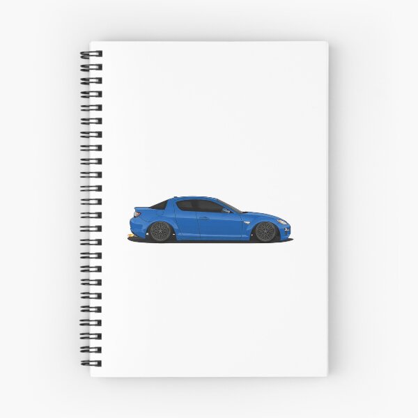 Artikelvorschau, Blauer Mazda RX8 JDM entworfen und verkauft von Slammed Sketches.