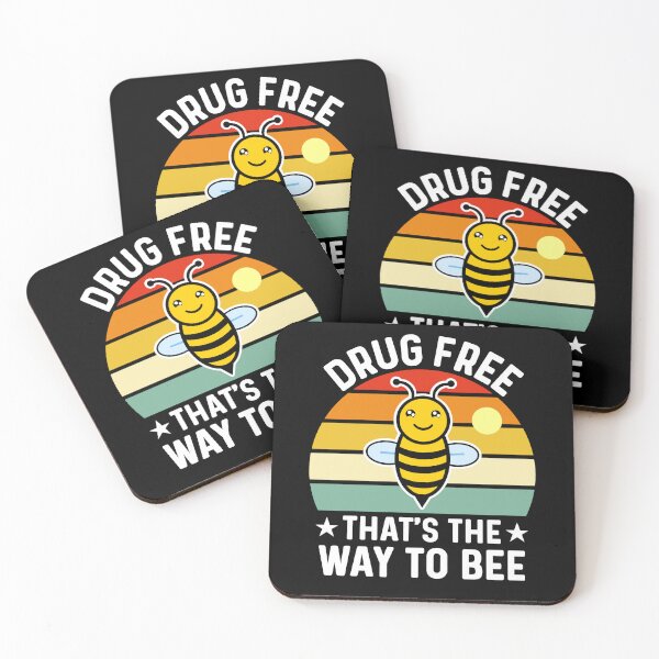 Item preview, Drug Free Bee Pun Rhyme, Drugs Free That's The Way To Bee designed and sold by Sunserize Designs.