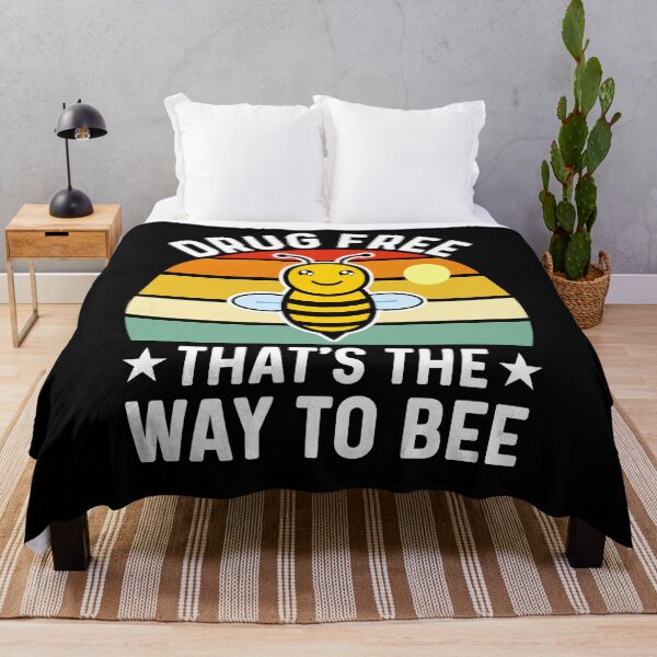 Item preview, Drug Free Bee Pun Rhyme, Drugs Free That's The Way To Bee designed and sold by Sunserize Designs.