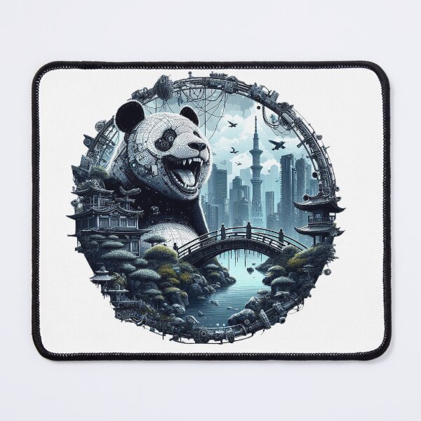 Item preview, Panda Metropolis - A Fusion of Nature and Urban Elegance designed and sold by MiszungART.