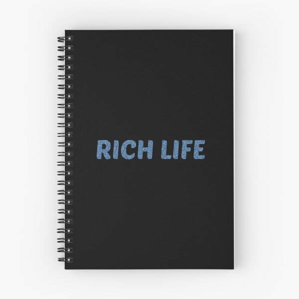 Item preview, Rich life | Quote | Glitter text | designed and sold by GeorgetaHere.