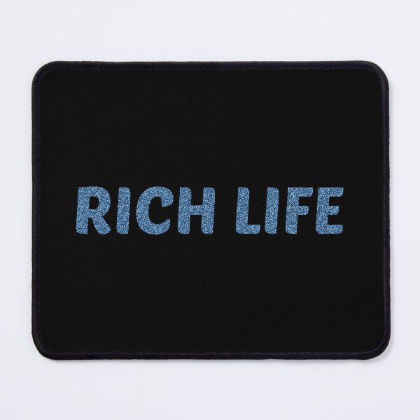 Item preview, Rich life | Quote | Glitter text | designed and sold by GeorgetaHere.