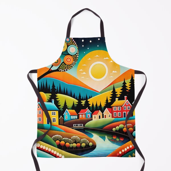 Item preview, My Small Town and Its Enchanted Forest - Naive Art designed and sold by Second Draft Visuals.