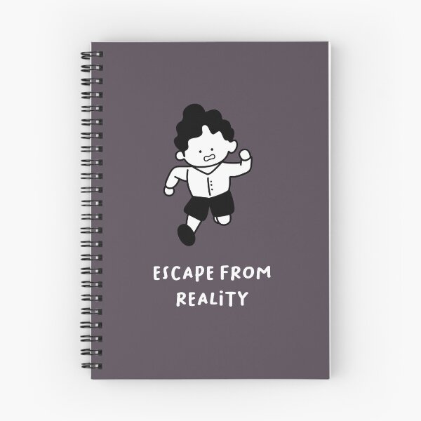 Item preview, Escape From Reality | Cute Illustration of a Boy Running with Fear designed and sold by RM-Journey.